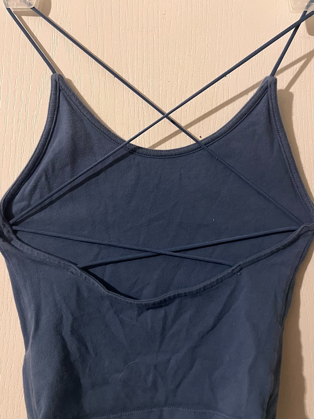 Women’s Navy Strappy Crop Tank Top American Eagle